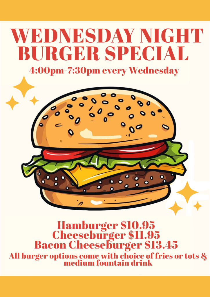 Wednesday Night Burger Special